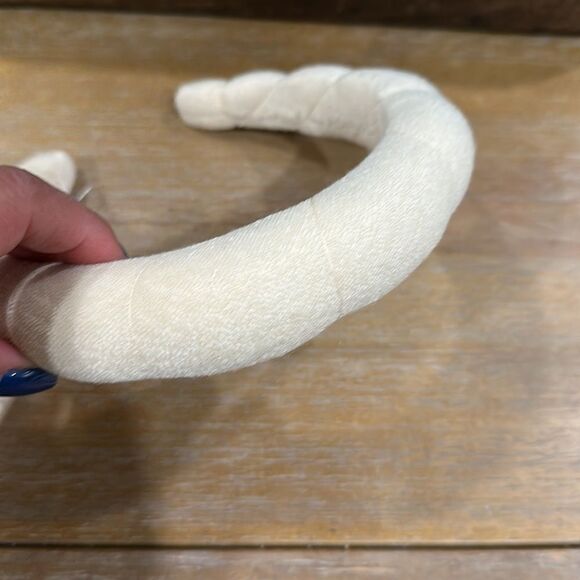 Anthropologie Terry Headband Sable Ivory - Picture 2 of 4